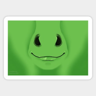 Green Horse Face Sticker